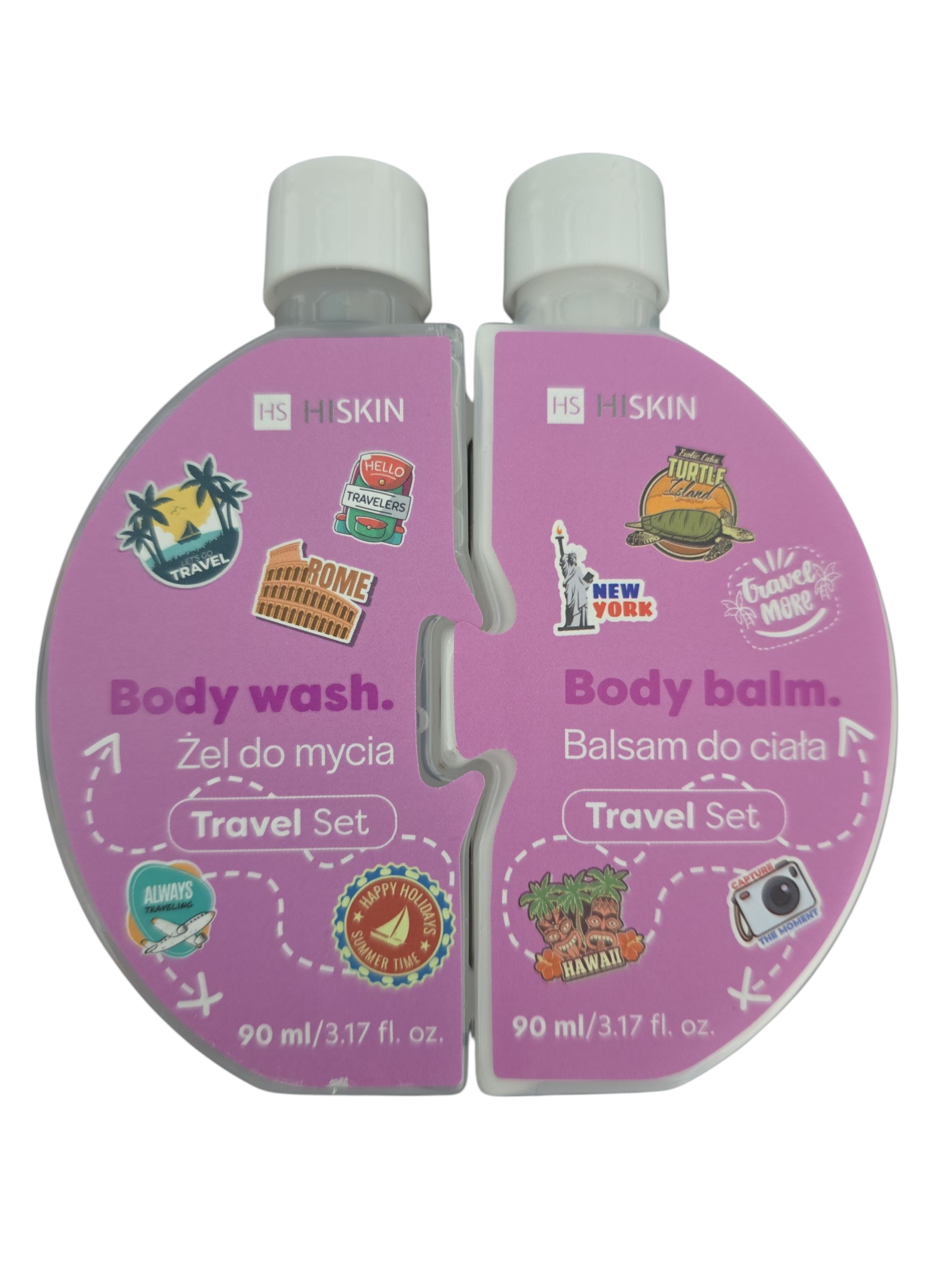 Reise SET Duschgel & Body Lotion 2x90ml HISKIN