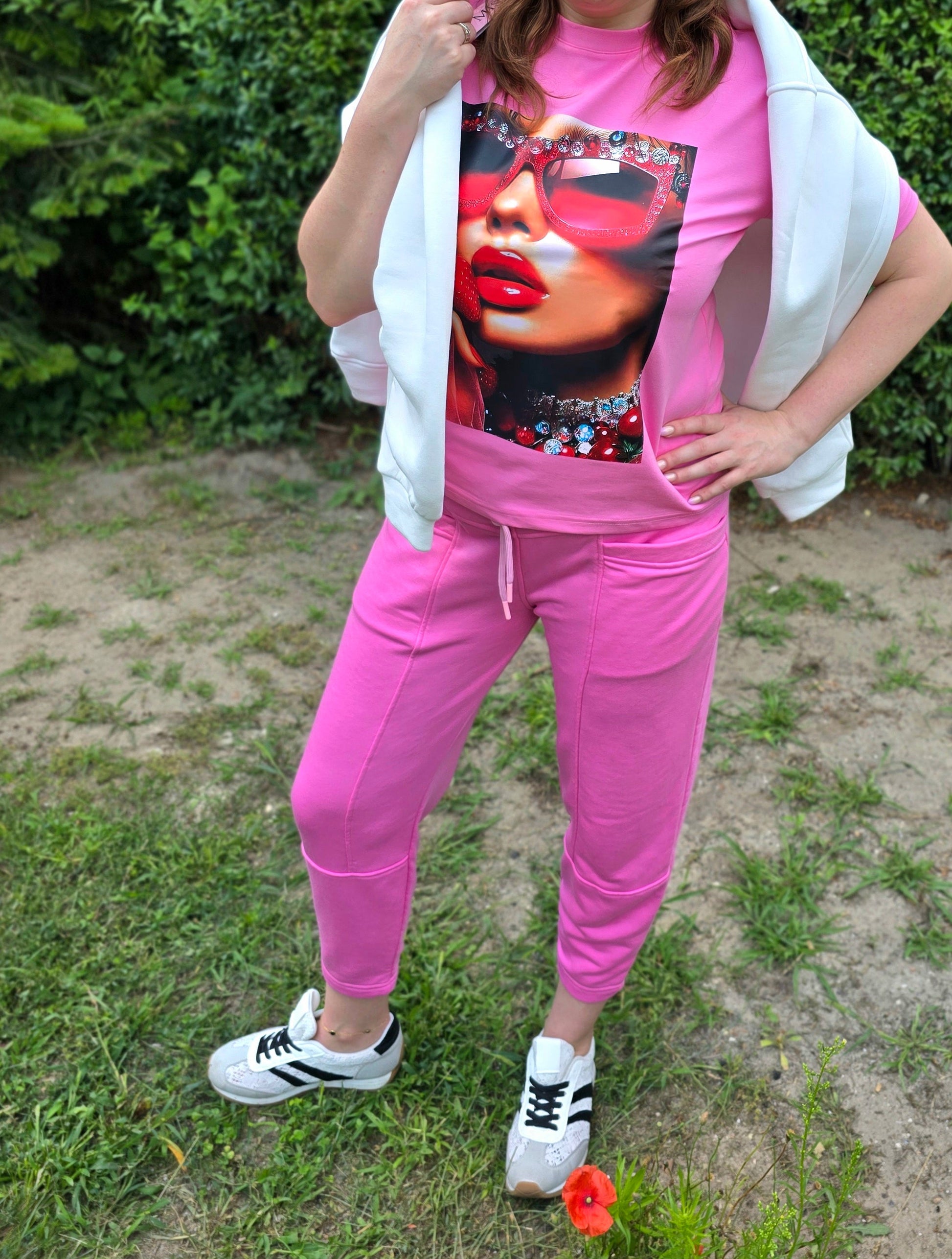 Lady Pink Jogginghose Miss City Ramoneska