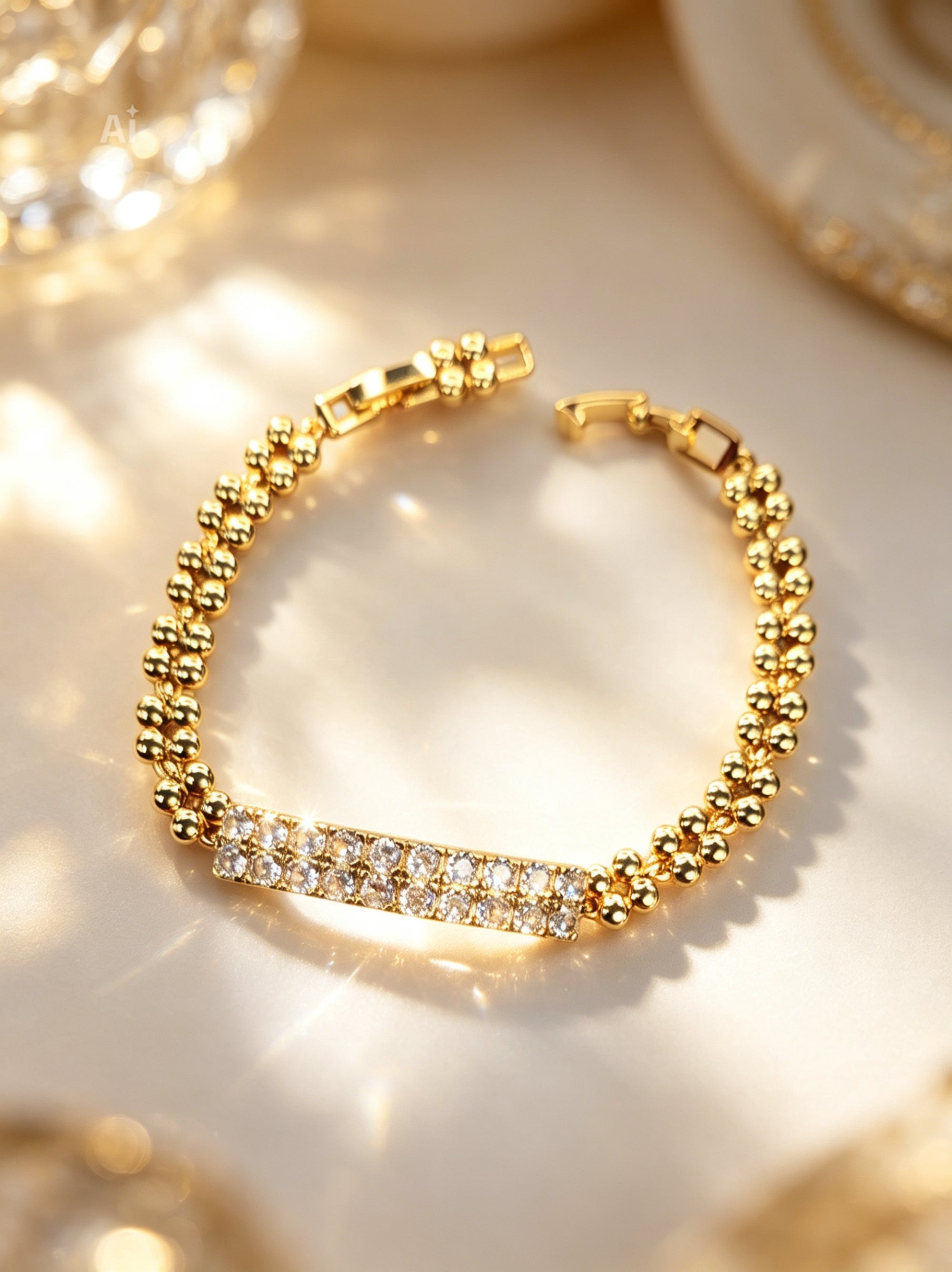 Elegantes Crystal Armband Ramoneska
