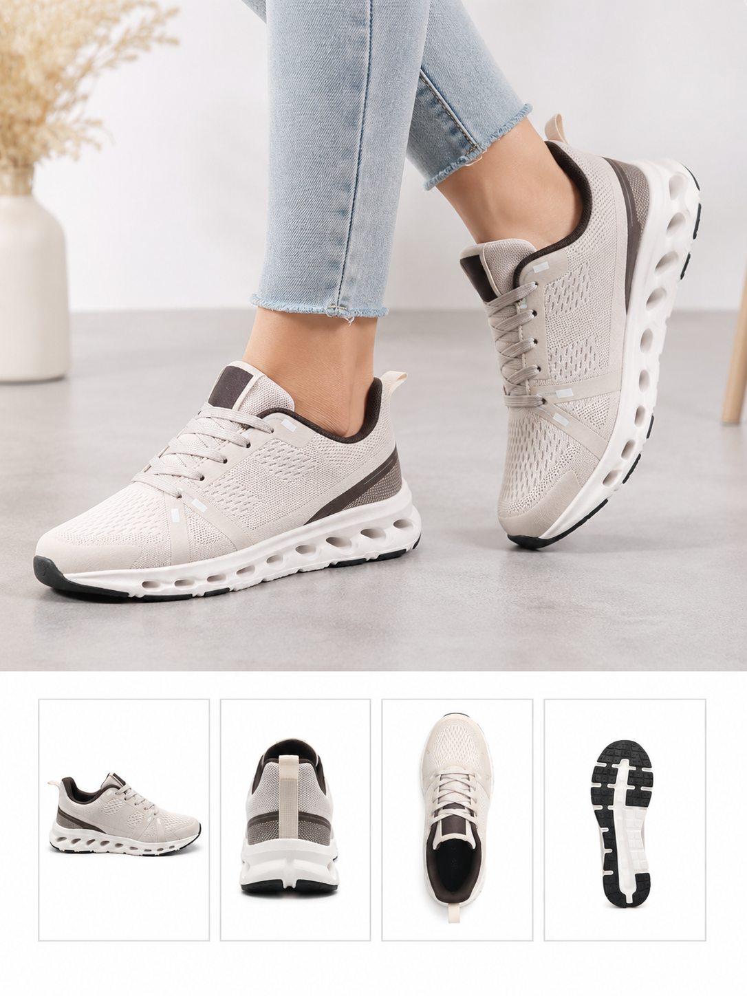 Sneaker ON latte beige Sportschuhe