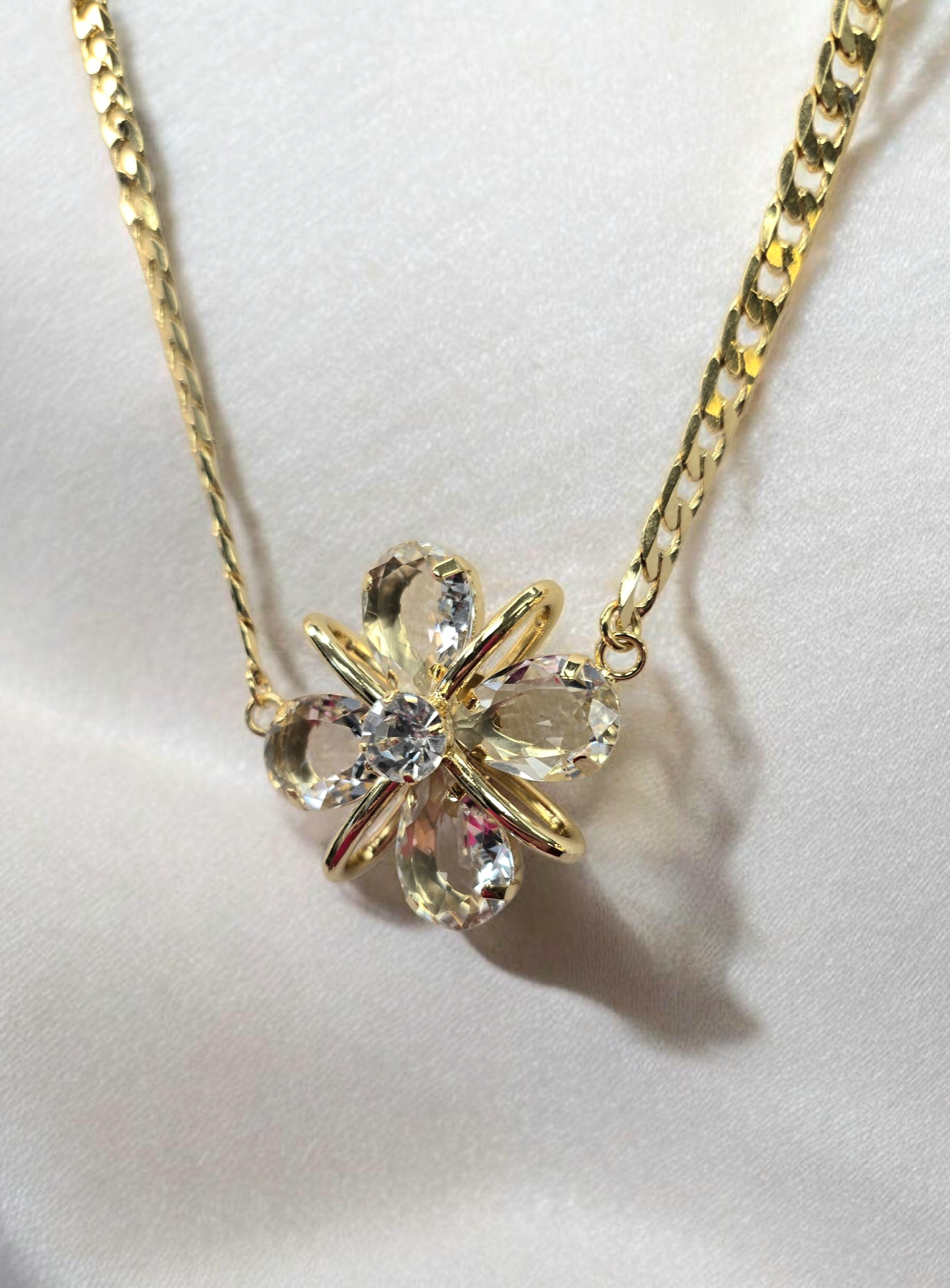 Goldkette Crystal Blume Massimocontti